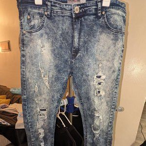 DENOM Comfort Fit Men's Ripped Jeans